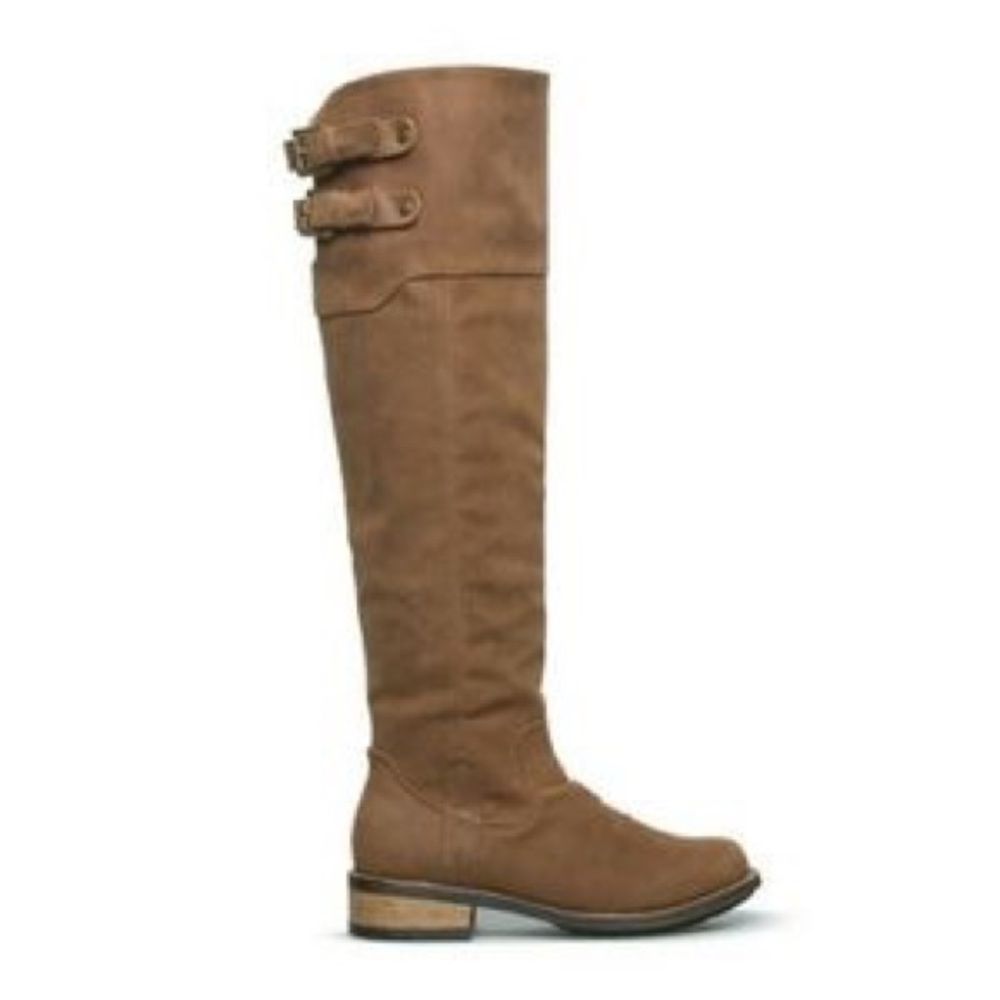 Leila Stone (NIB) Darci over-the-knee boot Taupe
